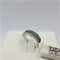 Anneau Davite & Delucchi Femme in Or blanc Smeraldo 0.60 Ct AA 029855 SMS - AA 029855 SMS